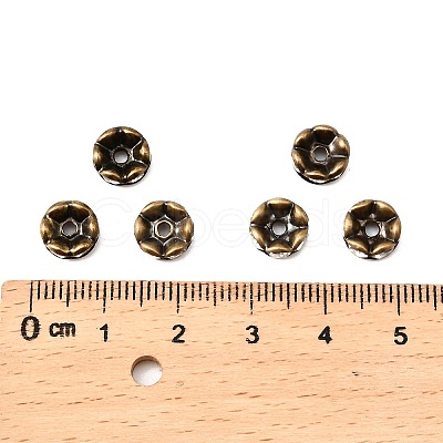 Brass Rhinestone Spacer Beads RB-A014-L8mm-01AB-NF-1