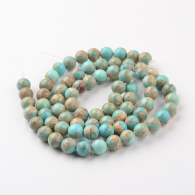 Natural Imperial Jasper Beads Strands X-G-I122-4mm-12-1