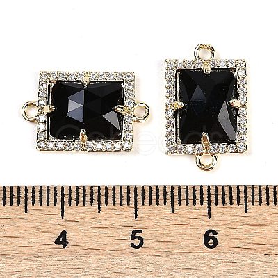 Natural Mixed Gemstone Faceted Rectangle Links G-I375-07G-1