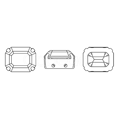 Preciosa® MAXIMA Crystal Sew-On Cups X-PRC-SC12-00030-G-1