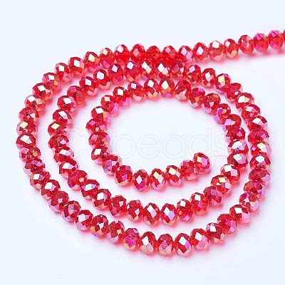 Electroplate Glass Beads Strands LS-EGLA-A034-T8mm-B06-1