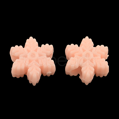 Opaque Acrylic European Beads OPDL-S014-01-1