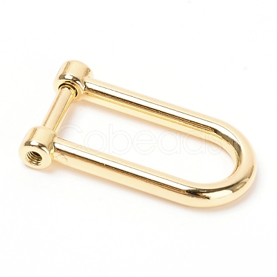 Alloy with Iron D Shape Rings Clasps FIND-WH0068-83-1