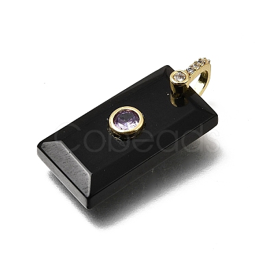Natural Obsidian Pendants GG-CBA7610-05G-03-1