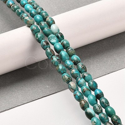 Synthetic Regalite/Imperial Jasper/Sea Sediment Jasper Beads Strands G-F765-J03-01-1