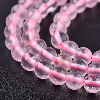 Natural Rose Quartz Beads Strands G-L104-4mm-01-1
