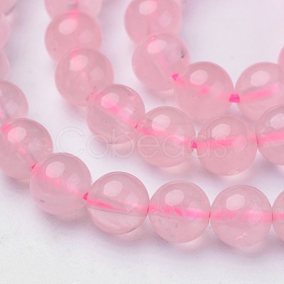 Natural Rose Quartz Beads Strands G-D809-22-6mm-1