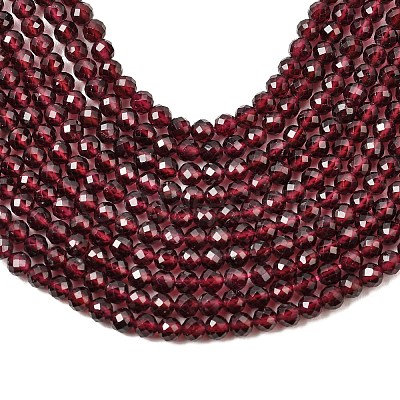 Natural Garnet Beads Strands G-A129-3mm-05-1