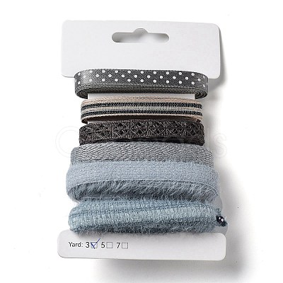 18 Yards 6 Styles Polyester Ribbon SRIB-C001-F05-1