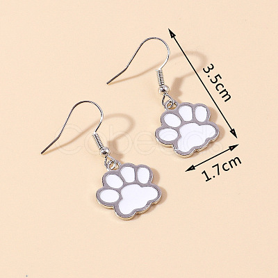 Zinc Alloy Enamel Dangle & Drop Earrings FS-WGC3D93-04-1