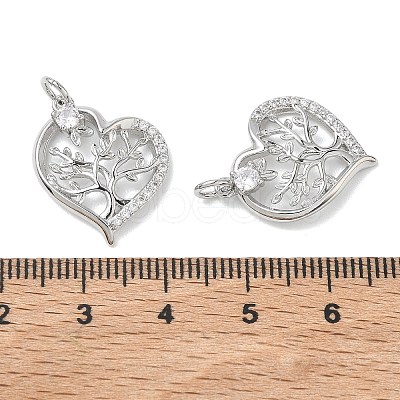 SHEGRACE Valentine's Day Brass Clear Cubic Zirconia Pendants XGRQ3K059-558P-1
