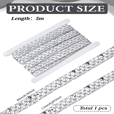 5M Plastic Paillette Beads OCOR-LP0001-22B-1
