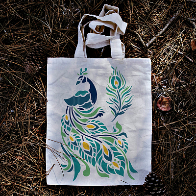 PET Hollow Out Drawing Painting Stencils DIY-WH0673-032-1