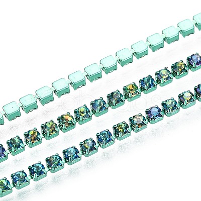 Iron Rhinestone Cup Chains CH-T006-05B-14-1