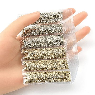 DIY Nail Art Decoration Mini Glass Beads MRMJ-YW0002-057-1