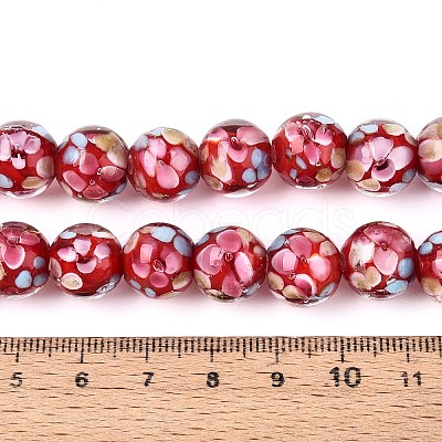 Handmade Lampwork Beads Strands LAMP-T007-04D-1