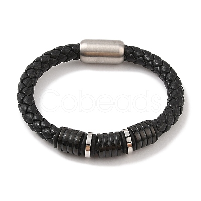 Braided Microfiber Leather Cord Bracelets BJEW-B096-17P-1