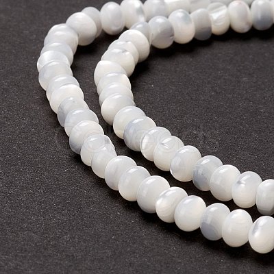 Natural Trochid Shell/Trochus Shell Beads Strands SSHEL-O001-24B-02-1