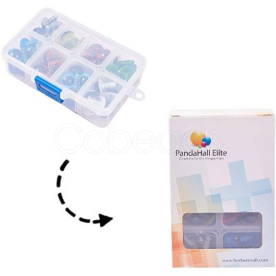 Craft Plastic Doll Eyes DIY-PH0019-90-1