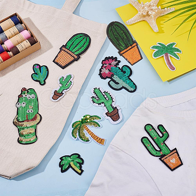26Pcs 11 Styles Polyester Computerized Embroidery Cloth Iron on/Sew on Patches PATC-PH0001-52-1