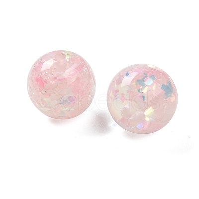 Transparent Resin with Paillette Beads RESI-G110-01H-1