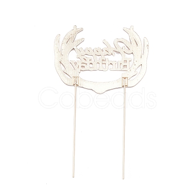 Alloy & Rhinestone Cake Insert Card Decoration AJEW-WH0248-06KCG-1