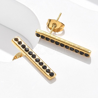 304 Stainless Steel Stud Earrings EJEW-F361-05G-1