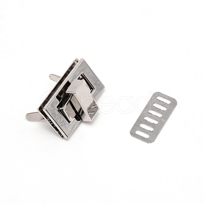 Zinc Alloy Bag Twist Lock Accessories AJEW-WH0258-078A-1
