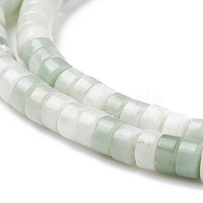Natural Green Spot Jasper Beads Strands G-L528-13-1