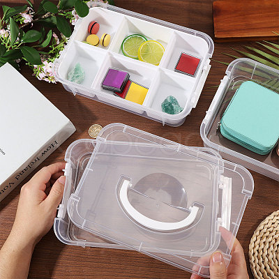 3 Layers Plastic Handled Organizers Boxes CON-WH0095-212A-1