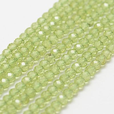 Natural Peridot Bead Strands X-G-P271-3mm-12-1