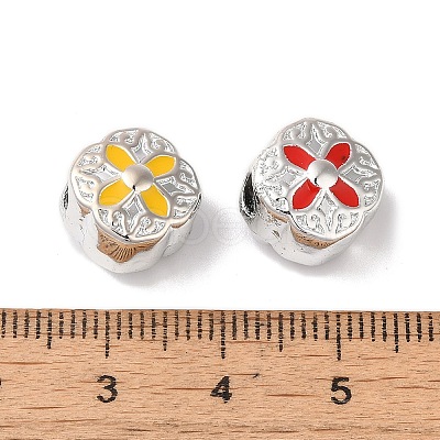 CCB Plastic Enamel European Beads CCB-G018-01-1