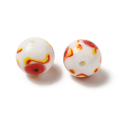 Handmade Lampwork Beads Strands LAMP-G162-08B-04-1