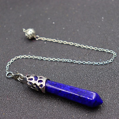 Natural Lapis Lazuli Dowsing Pendulums PW-WG19123-07-1