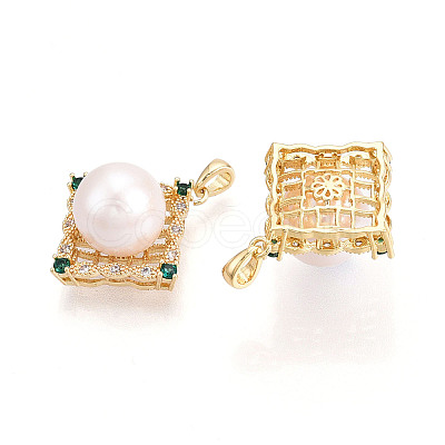 Natural Cultured Freshwater Pearl Pendants PEAR-N020-07O-1