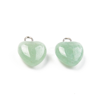Natural Green Aventurine Charms G-T132-005B-1