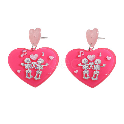 Acrylic Stud Earrings FS-WG4C131-02-1