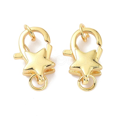 Eco-Friendly Brass Lobster Claw Clasps KK-C221-06G-1