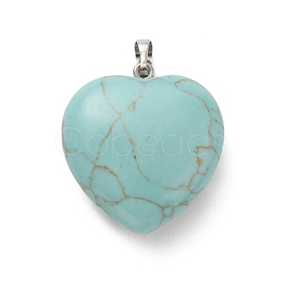 Synthetic Turquoise Pendants G-B042-02P-09-1
