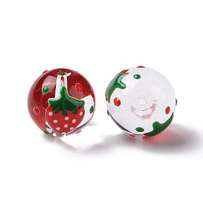 Transparent Glass Beads LAMP-B021-03B-14-1