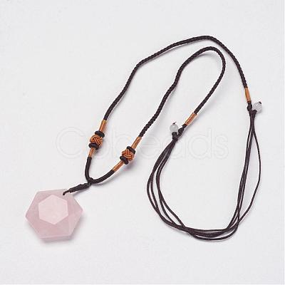 Natural & Synthetic Mixed Stone Pendant Necklaces NJEW-P157-1