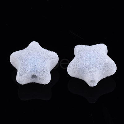 Flocky Acrylic Beads X-MACR-S275-25B-01-1
