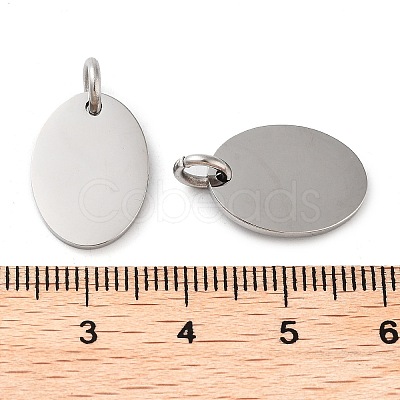 Non-Tarnish 304 Stainless Steel Stamping Blank Tag Pendants STAS-L022-182P-01-1
