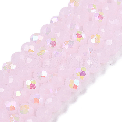 Electroplate Glass Beads Strands EGLA-A044-J4mm-L02-1