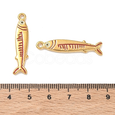 304 Stainless Steel Enamel Pendants STAS-L316-23G-01-1