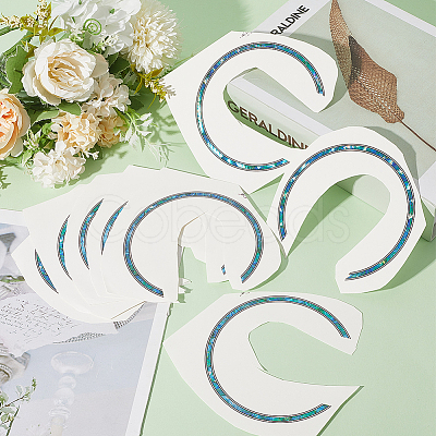 Waterproof PVC Flower Pattern Classical Guitar Sound Hole Ring Mouth Wheel Sticker DIY-WH20058-13B-1