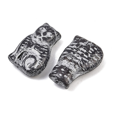 Czech Pressed Glass Beads GLAA-I061-02B-1