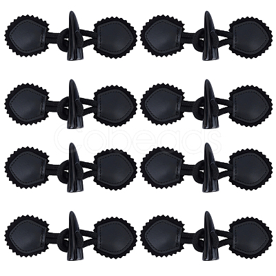 8 Pairs Resin Buttons BUTT-CL0001-08-1