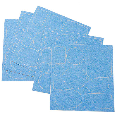 5 Sheets Denim Self-adhesive Patches PATC-TA0001-61B-1