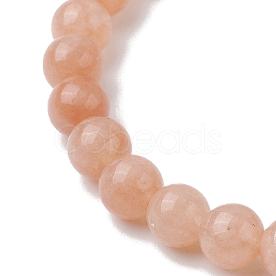Cute Rabbit Shell & Natural Mixed Gemstone Beaded Stretch Bracelets for Women BJEW-JB11040-1
